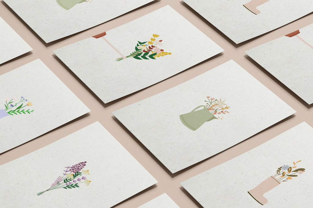 Kaartenset | BLOEMEN | 5 stuks