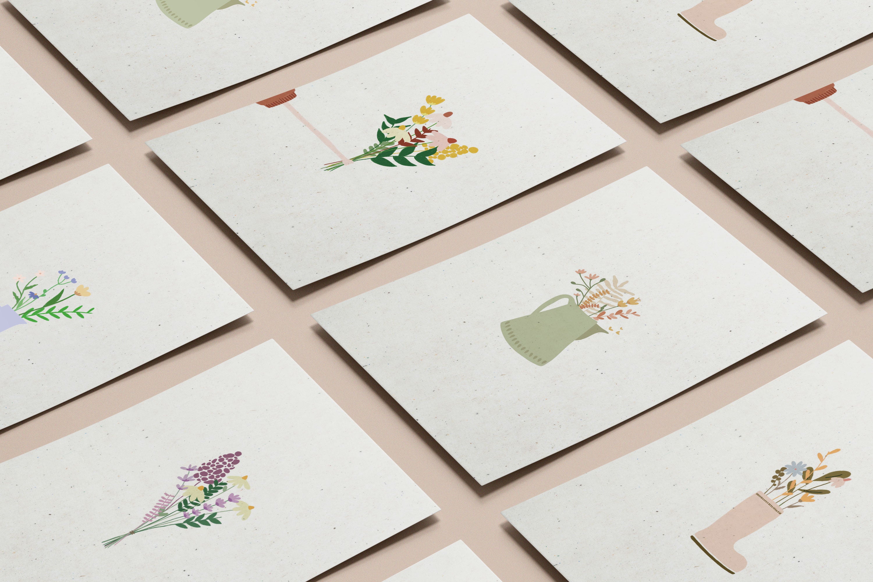 Kaartenset | BLOEMEN | 5 stuks