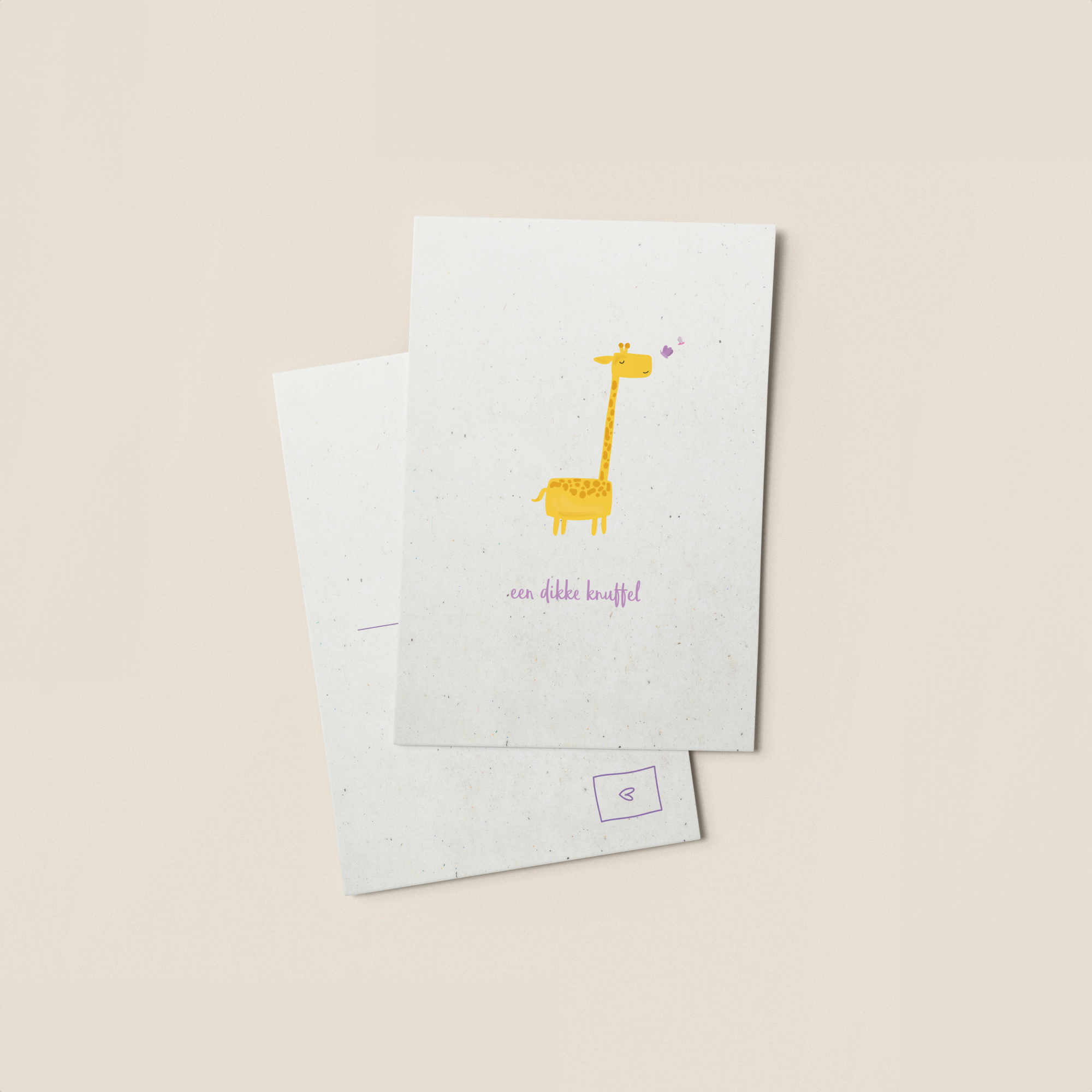 Kaartje | GIRAFFE & VLINDER