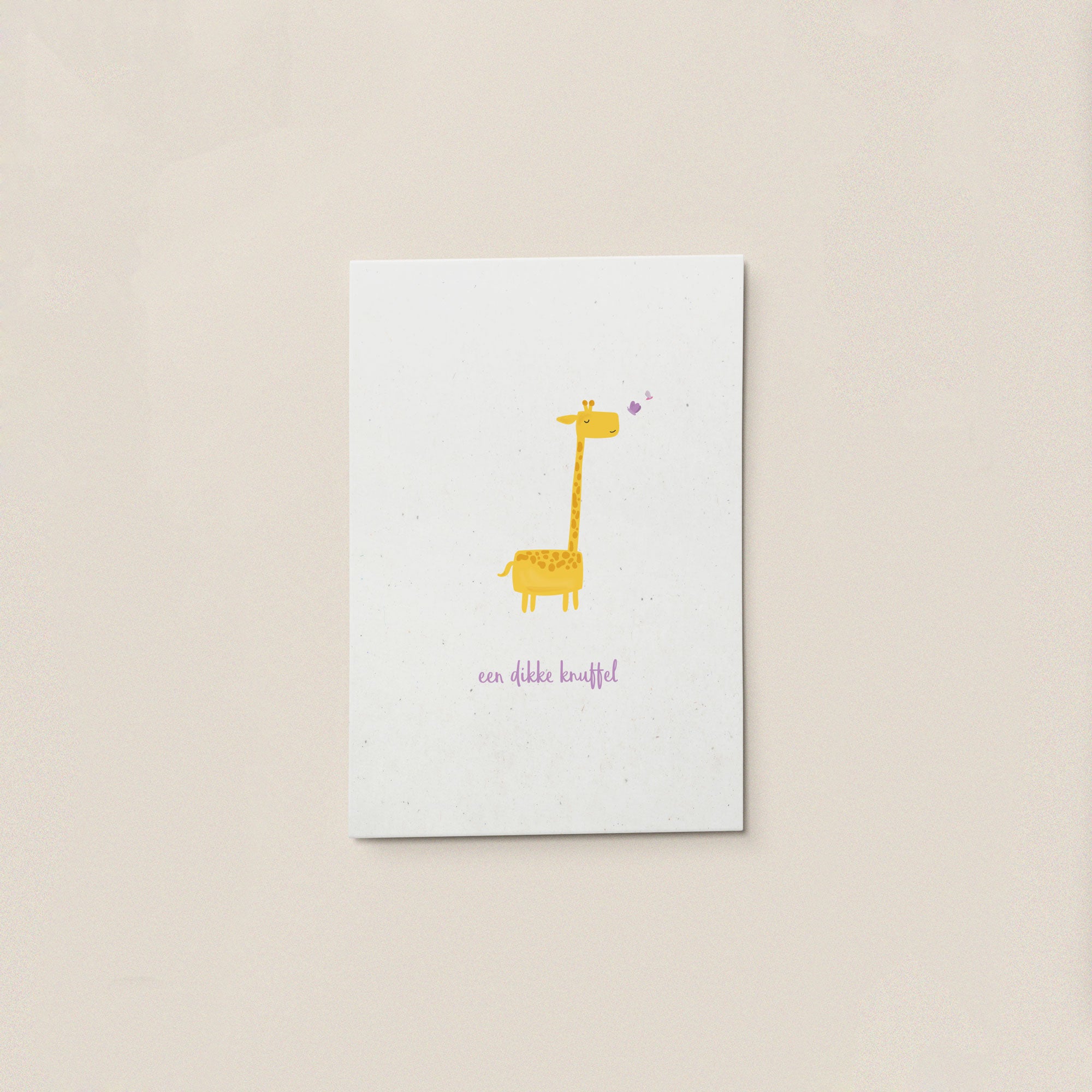 Kaartje | GIRAFFE & VLINDER
